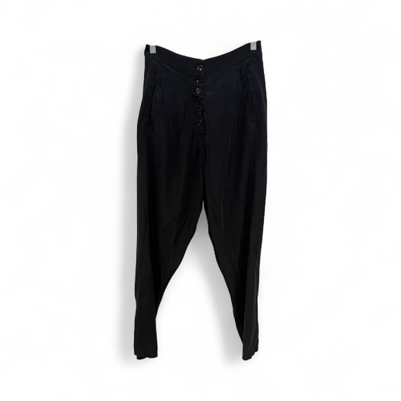 Scanlan Theodore black silk blend pants 4 - Picture 1 of 11
